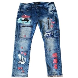 Reason Graphic Jeans – Embroidered Streetwear Denim
